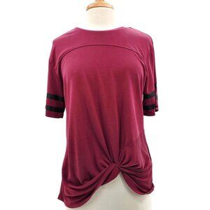 Chance or Fate Short Sleeve Knot Front Top